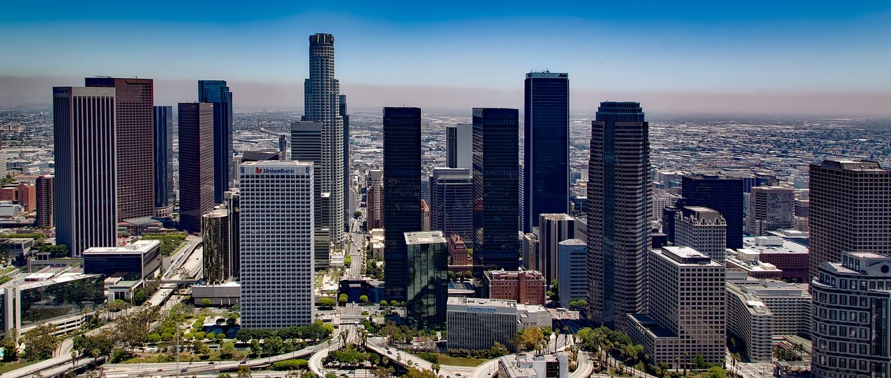 Skyskrapere i Los Angeles Downtown